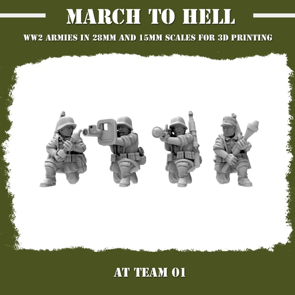 German Army (Wehrmacht) Ger At Team Figure