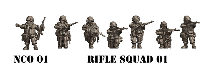 NTH Vietnam US ARMY Rifle Squad 1